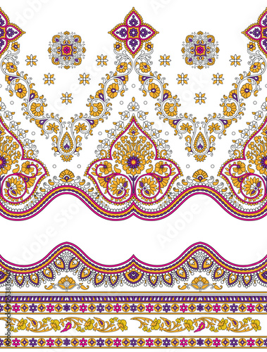 Unique floral paisley pattern, Persian pattern Indian floral pattern, Vector Illustration ,Design for fashion , fabric, textile, wallpaper , wrapping and all print
