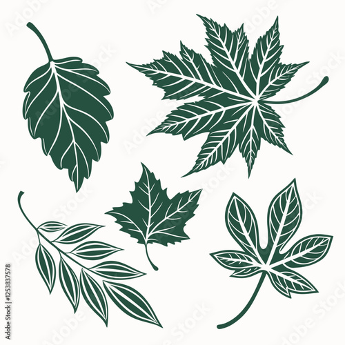 set of leaves