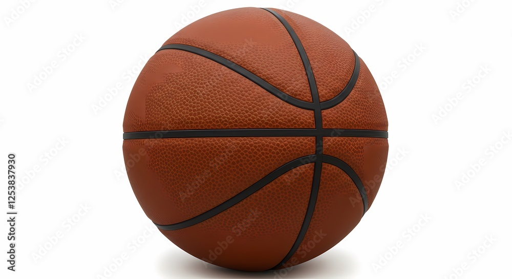 Fototapeta premium basketball isolated on white background