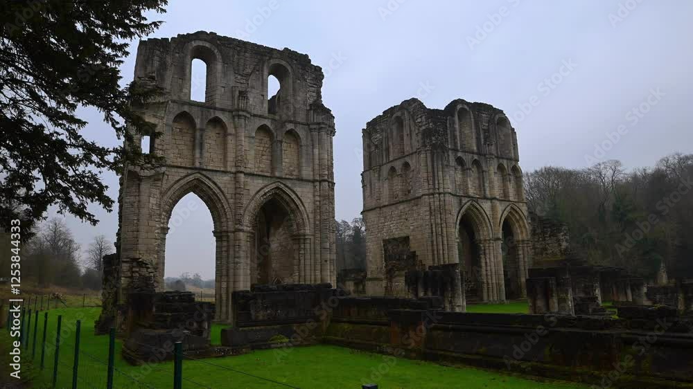 Roche Abbey front view close up. Roche Abbey front view close up.