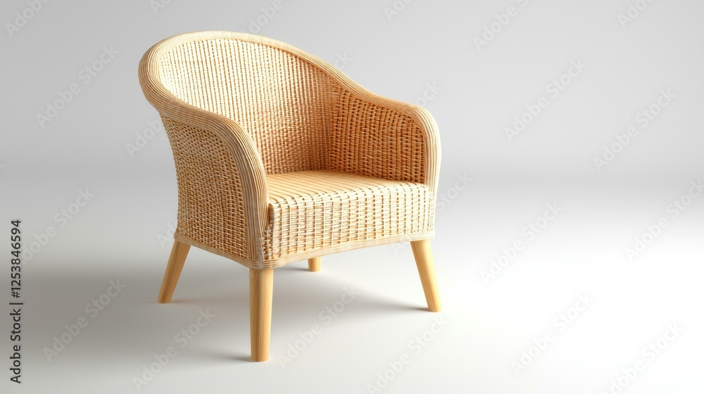 Rattan Wicker Armchair Studio Shot Rattan Wicker Armchair Studio Shot