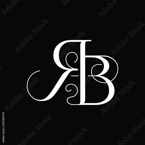 Initial letter RB logo design