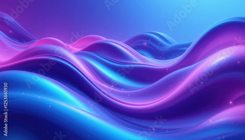 Futuristic Neon Wave Background with Glowing Abstract Fluid Design.