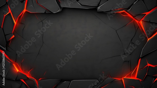 Glowing Lava Rock Frame