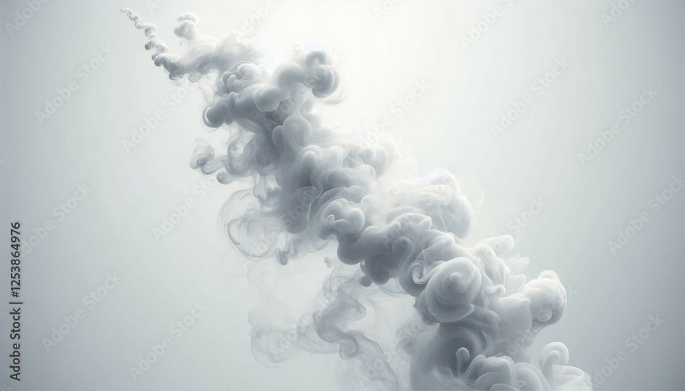 Obraz premium white background smoke