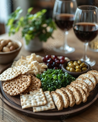 Passover Seder  table photo