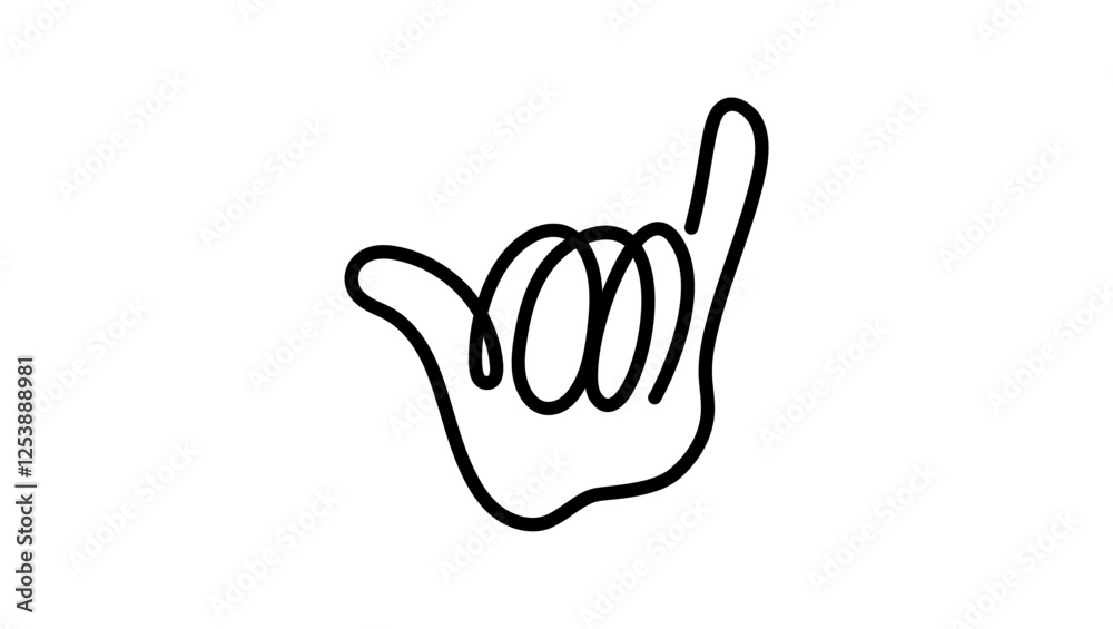 bull horn hand logo, black isolated silhouette bull horn hand logo, black isolated silhouette