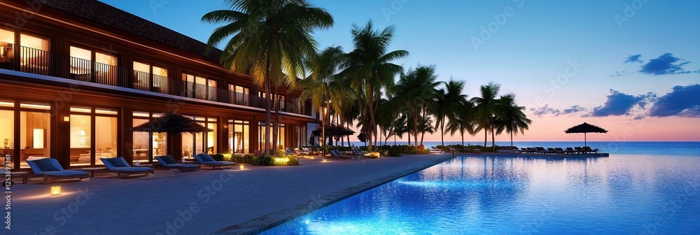 Fototapeta premium tropical resort 