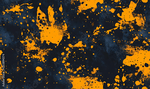 Camouflage Splash Brush Seamless Vector Texture