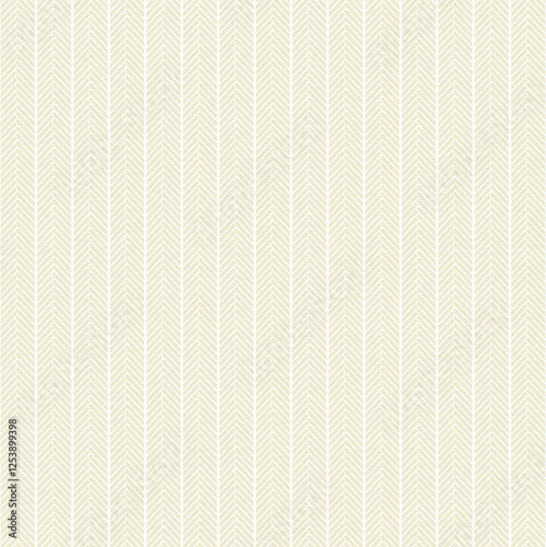 Sophisticated herringbone stripes pattern in beige and white