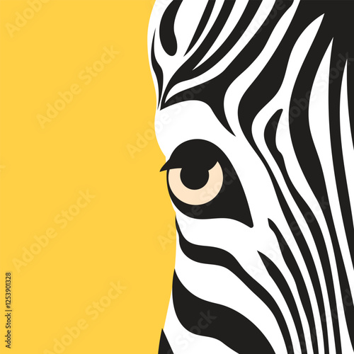 vector pattern, seamless Wallpaper animal print skins and head Zebra silhouette, print face african animal, decoration 