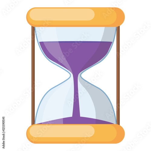 sand timer isolated on white bg background clock timer vector illustration.eps