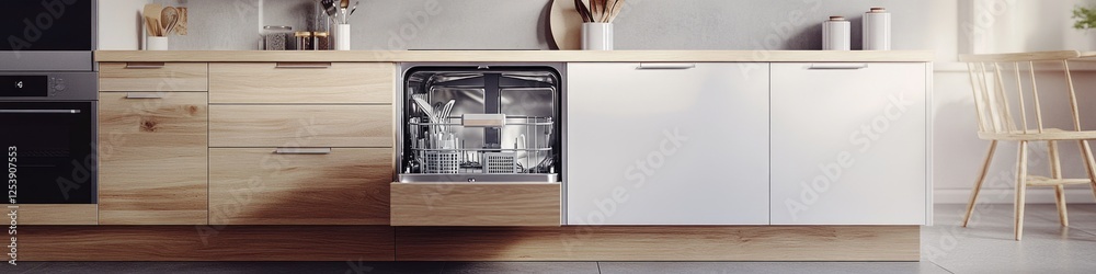 A kitchen with a modern appliance and sink area A kitchen with a modern appliance and sink area
