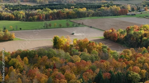 Wallpaper Mural Afternoon autumn fall aerial view of trumansburg ny usa. located in the finger lakes region near ithaca, new york. Torontodigital.ca