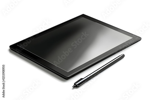 Stylish Tablet with Stylus photo