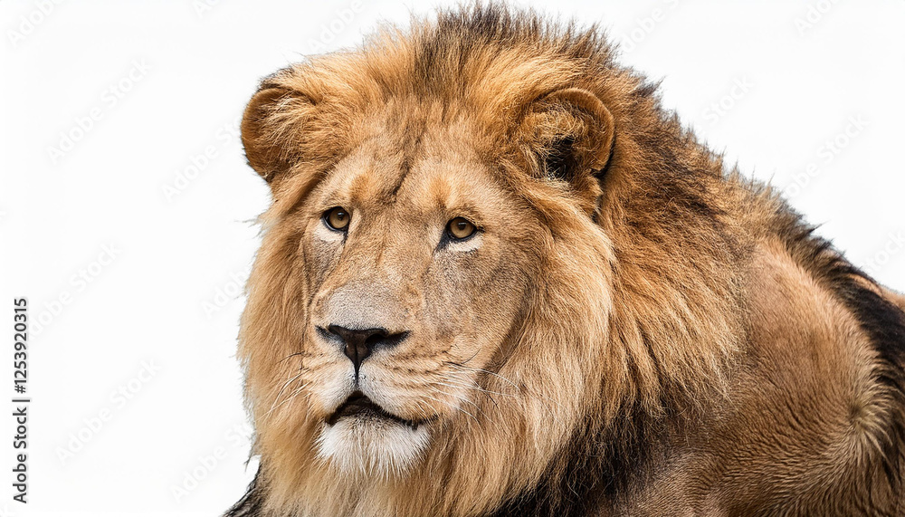 lion isolated on white lion isolated on white