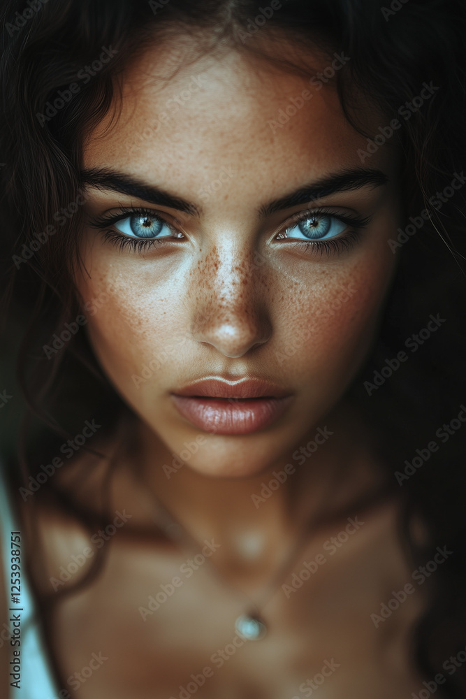 Fashion Beauty Portrait Beautiful Woman Face Fashion Beauty Portrait Beautiful Woman Face