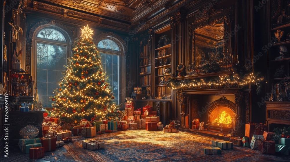 A Luxurious Christmas Eve in a Grand Mansion A Luxurious Christmas Eve in a Grand Mansion