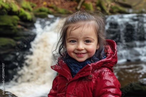 Stunning Cascade of Scaleber Force Waterfall near Settle, Embracing Nature's Beauty in North Yorkshire Dales photo