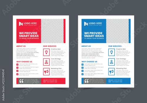 Multipurpose Business Flyer Template, CMYK | US Letter | Print Ready | 0.125 Bleed