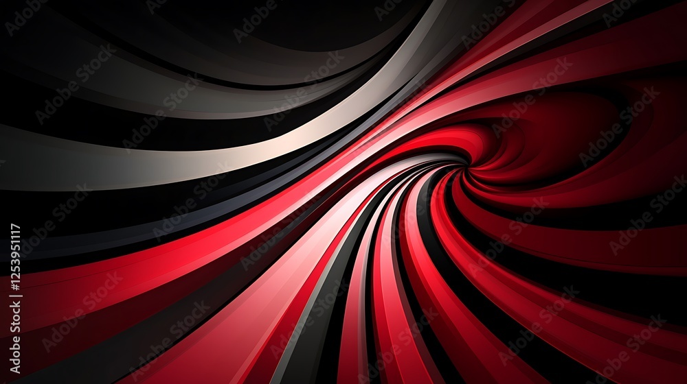 Abstract red swirl, dark background Abstract red swirl, dark background