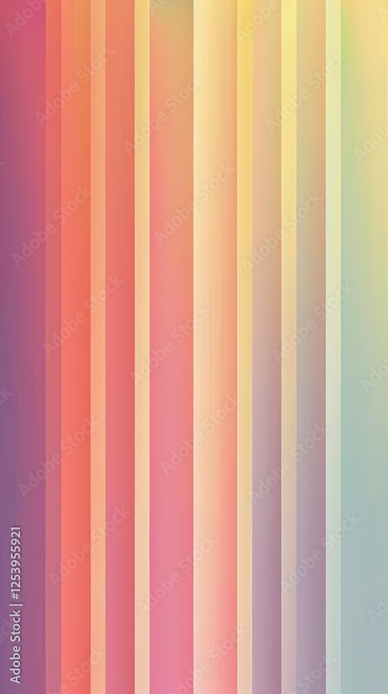 Abstract Blurred Vertical Stripes: A mesmerizing and minimalist abstract background of vertical blurred stripes in a soft, pastel rainbow gradient, perfect for websites, presentations. Abstract Blurred Vertical Stripes: A mesmerizing and minimalist abstract background of vertical blurred stripes in a soft, pastel rainbow gradient, perfect for websites, presentations.