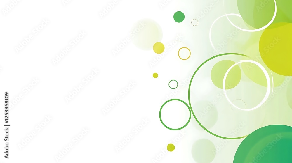 Green circles abstract background Green circles abstract background