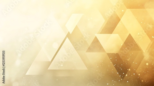 Abstract Gold Triangles Background Design