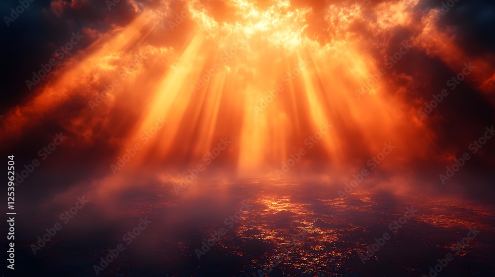 Naklejka premium A dimly lit background with a smooth glow emanating from the center.