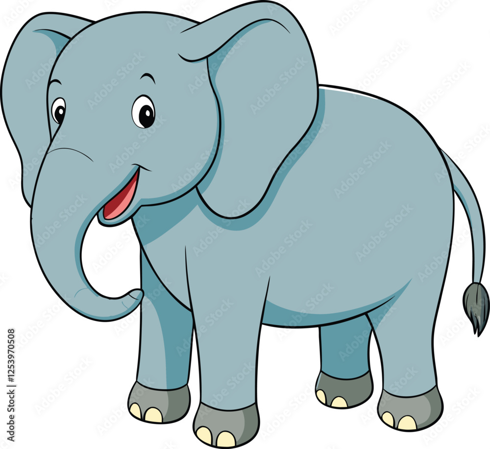 A Colourfull Cute Stylized Elephant Designs A Colourfull Cute Stylized Elephant Designs