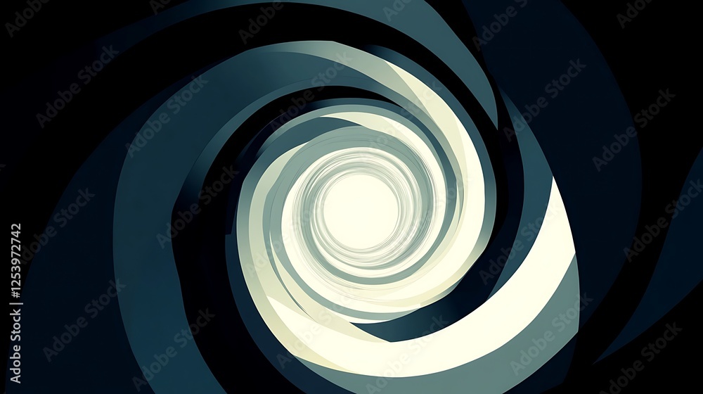 Fototapeta premium Abstract swirling light vortex