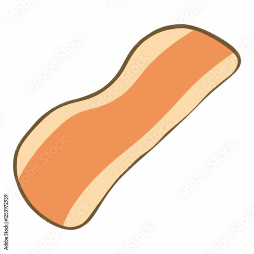 Illustration of Bacon for Breakfast and Food Branding