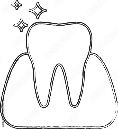  Icon of healthy shiny teeth and gums

