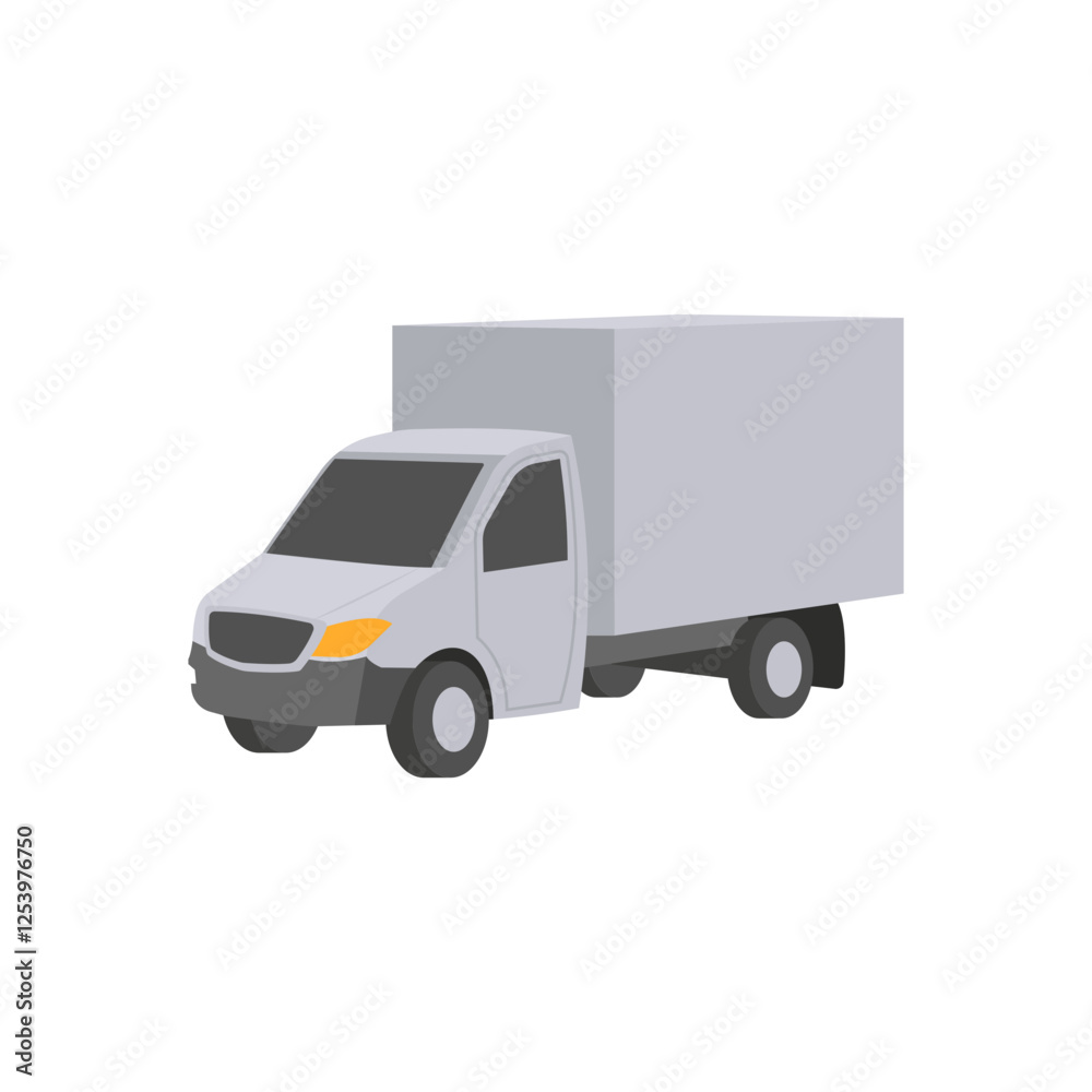 Truck, Automotive Flat Illustration Isolated Truck, Automotive Flat Illustration Isolated