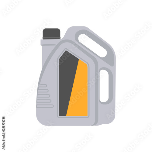 Oil Can,  Automotive Flat Illustration Isolated