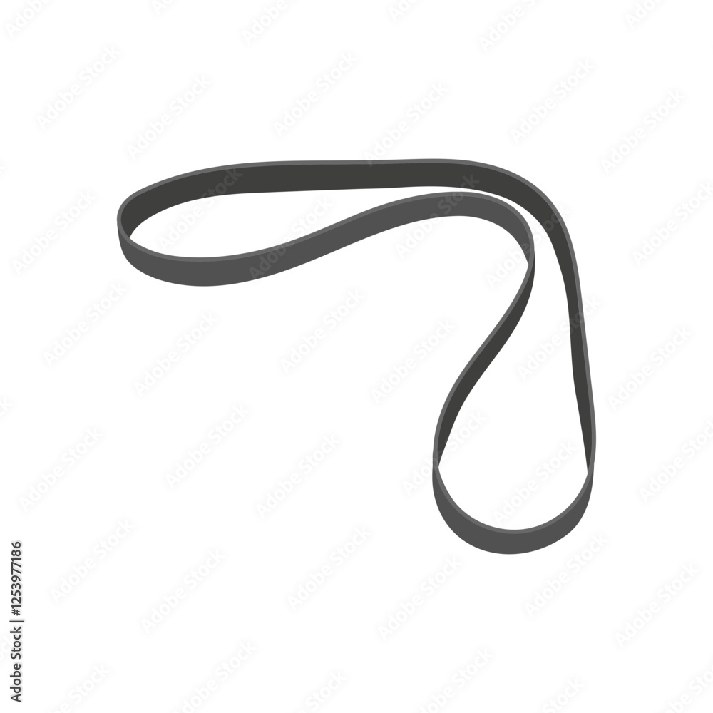 Car Belt, Automotive Flat Illustration Isolated Car Belt, Automotive Flat Illustration Isolated