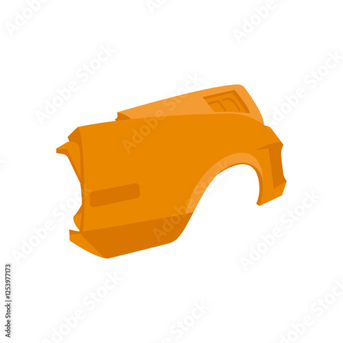 Quarter Panel,  Automotive Flat Illustration Isolated