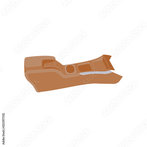 Arm Rest,  Automotive Flat Illustration Isolated
