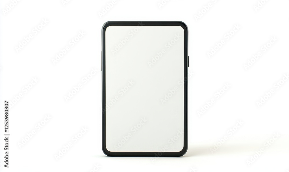 Smartphone mockup, blank screen, white background, app design Smartphone mockup, blank screen, white background, app design
