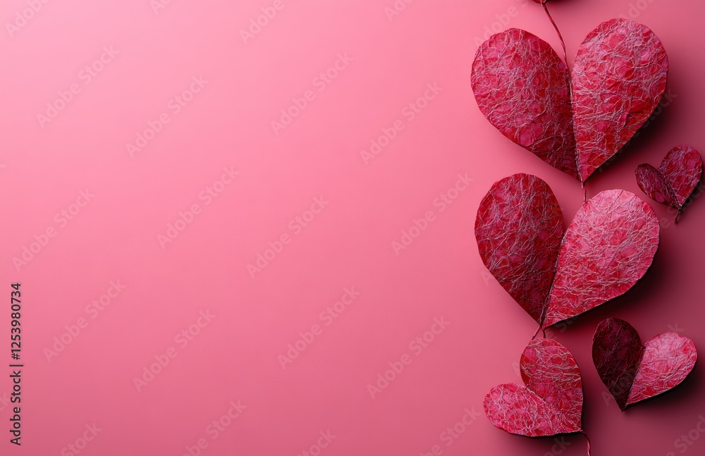 Obraz premium Festive Love Decorations in Pink Tones