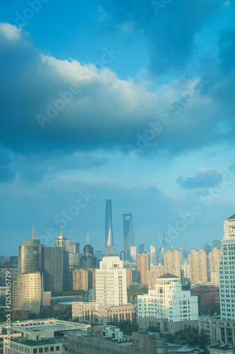 Photography shanghai china lujiazui cityscape