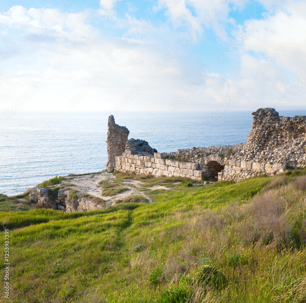 Evening Chersonesos -ancient town (Sevastopol, Crimea, Ukraine)