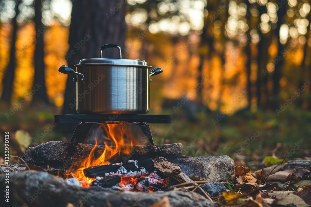 Mastering portable cooking techniques with a camping stove in a snowy outdoor setting for effortless meal preparation Mastering portable cooking techniques with a camping stove in a snowy outdoor setting for effortless meal preparation