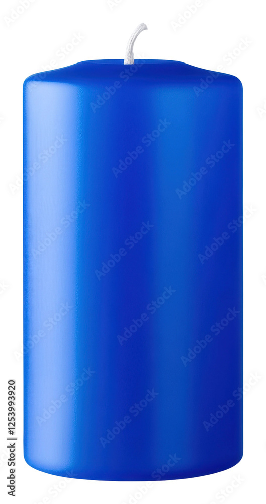 Blue candle isolated on transparent background Blue candle isolated on transparent background
