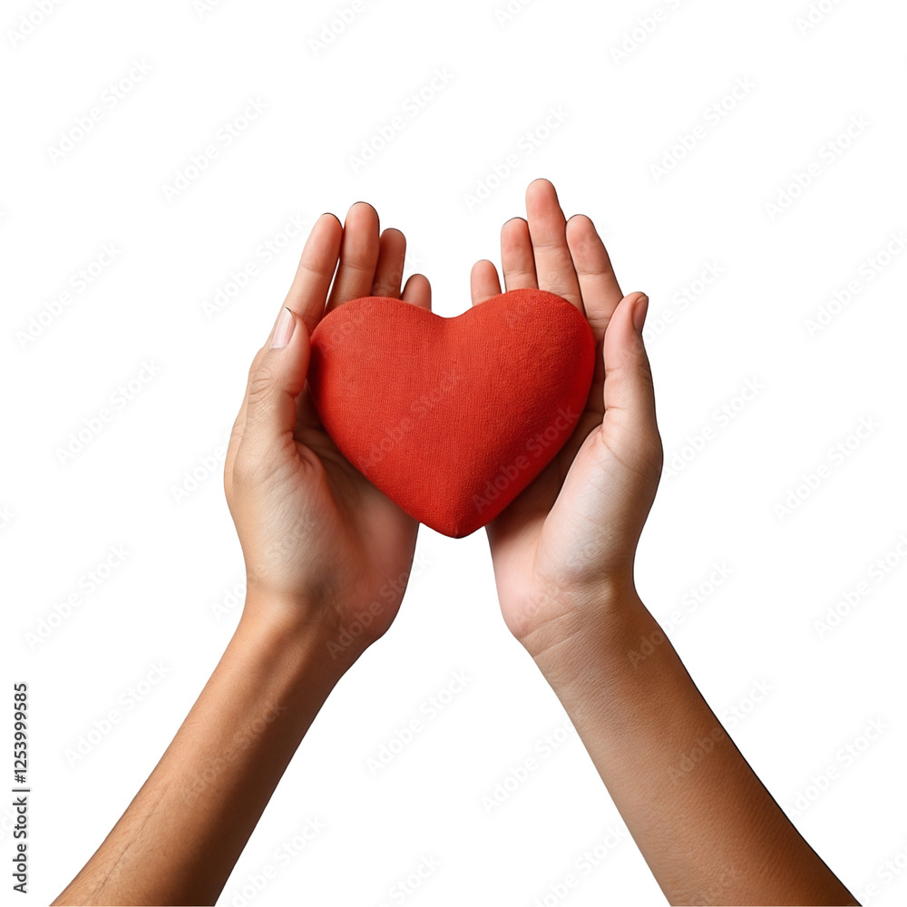 Hands holding a heart Hands holding a heart