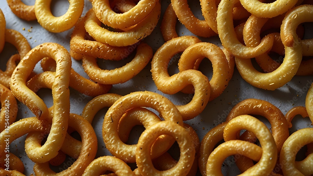 Perfectly Curled Crispy Fries with Golden Crunch Perfectly Curled Crispy Fries with Golden Crunch