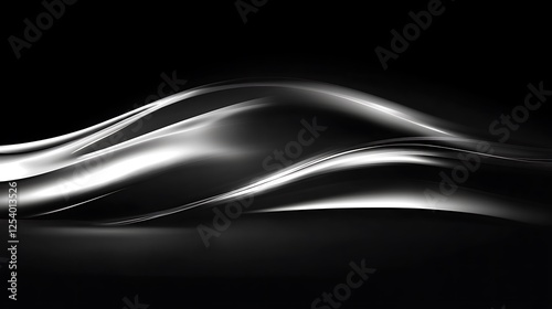 Silver wave abstract background