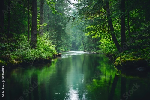 Earth Day with forests, wildlife, and rivers