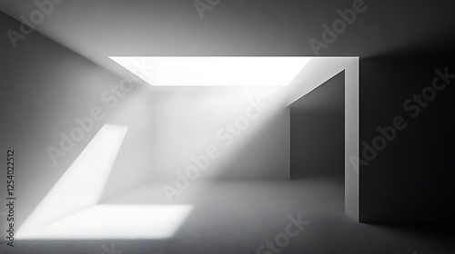 Wallpaper Mural Light beams in minimalist room Torontodigital.ca