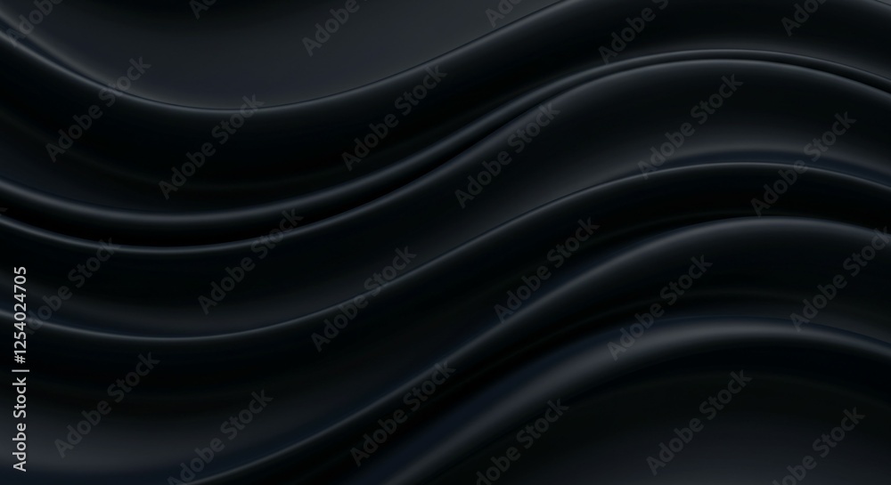 Fototapeta premium Elegant Layers of Flowing Smooth Fabric – 3D Render